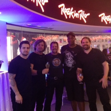 NRG and Sepultura! Rock In Rio Launch - Times Square 9/26/14